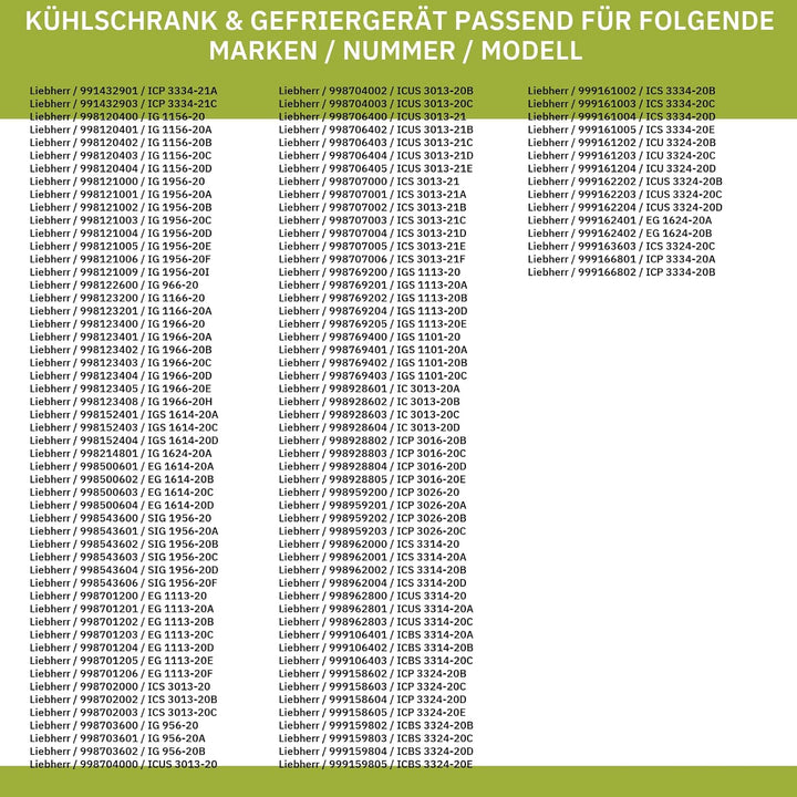 Glasplatte kompatibel mit LIEBHERR 7271678 410x269mm für Gefrierteil KühlGefrierKombination Gefriers