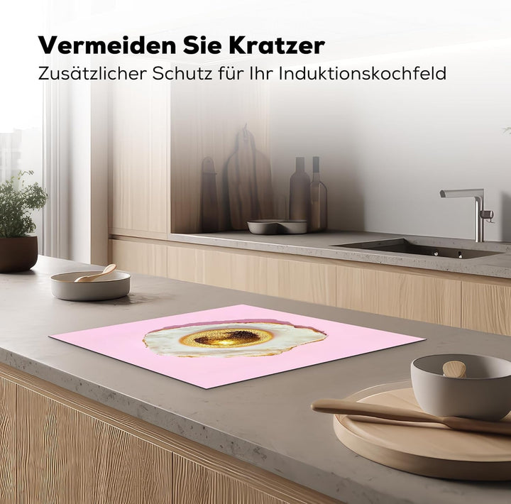 Herdabdeckplatte 59x52 cm Einteilig Induktionsmatte Küche Abdeckung Ceranfeld Herd Abdeckplatte Deko