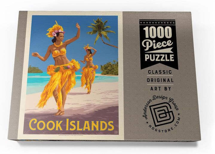 Cook-Inseln: EIN Paradies im Südpazifik, Vintage Poster - Premium 1000 Teile Puzzle - MyPuzzle Sonde