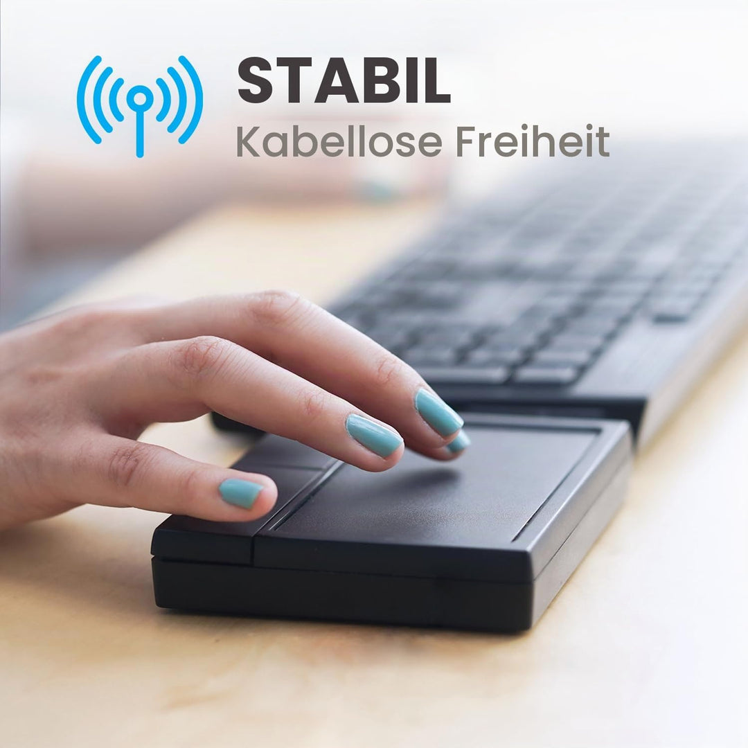 Perixx PERIPAD-704 kabelloses Touchpad, tragbares Trackpad für Desktop- und Laptop-Benutzer, 12 x 9