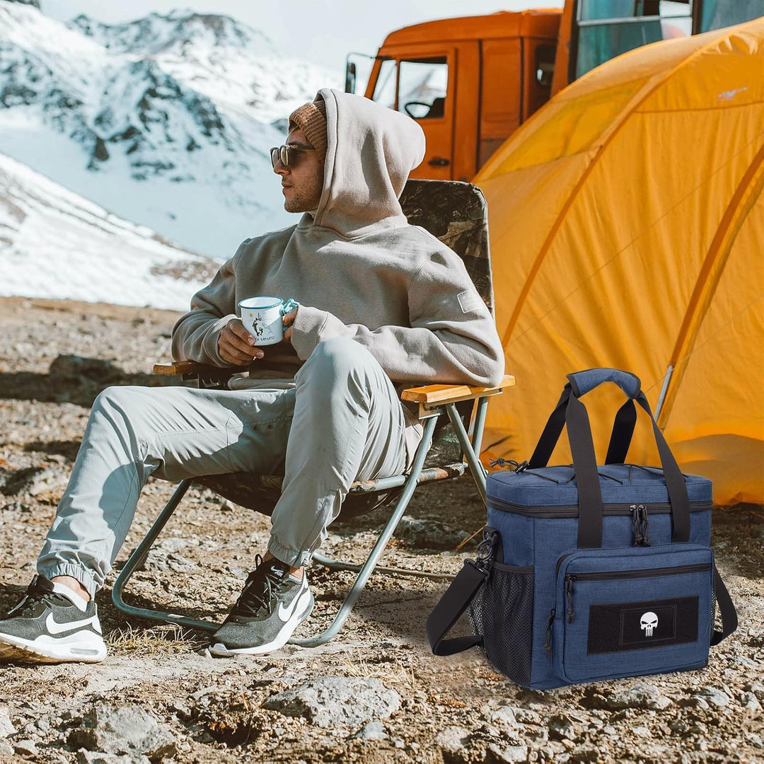 Taktische Lunch-Tasche für Männer, Isolierte und Auslaufsichere Lunchbox mit MOLLE-System, Grosse Kü