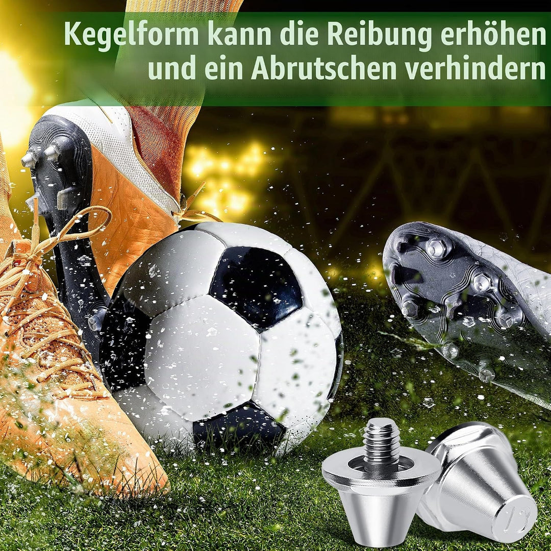 Fussball Schraubstollen Kompatibel mit Nike Ersatzstollen, 12 Stück Schraubstollen Fussball, 2 Gröss