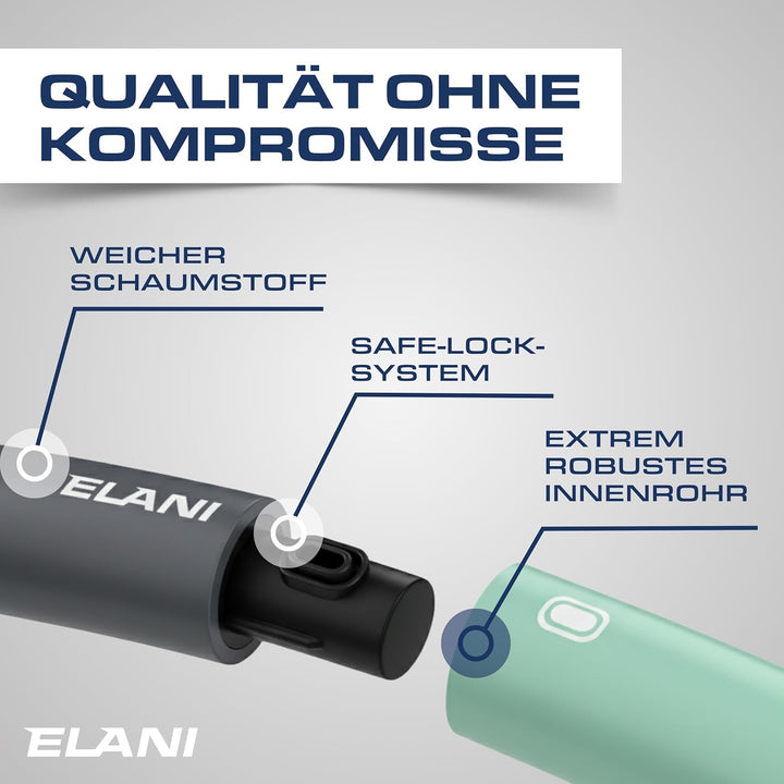 ELANI Hula Hoop Reifen Erwachsene - 90cm Durchmesser, mit Wellenform und Trainingsguide, indiv. anpa