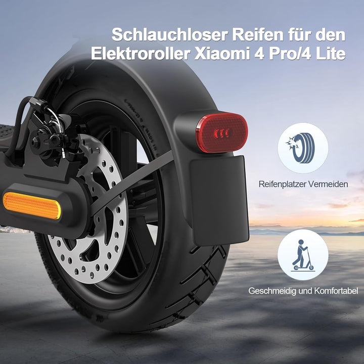 VOLOHAS 250 * 54 schlauchloser Reifen 10 Zoll Tubeless Reifen für Xiaomi 4Pro/4Lite Elektroroller Zu