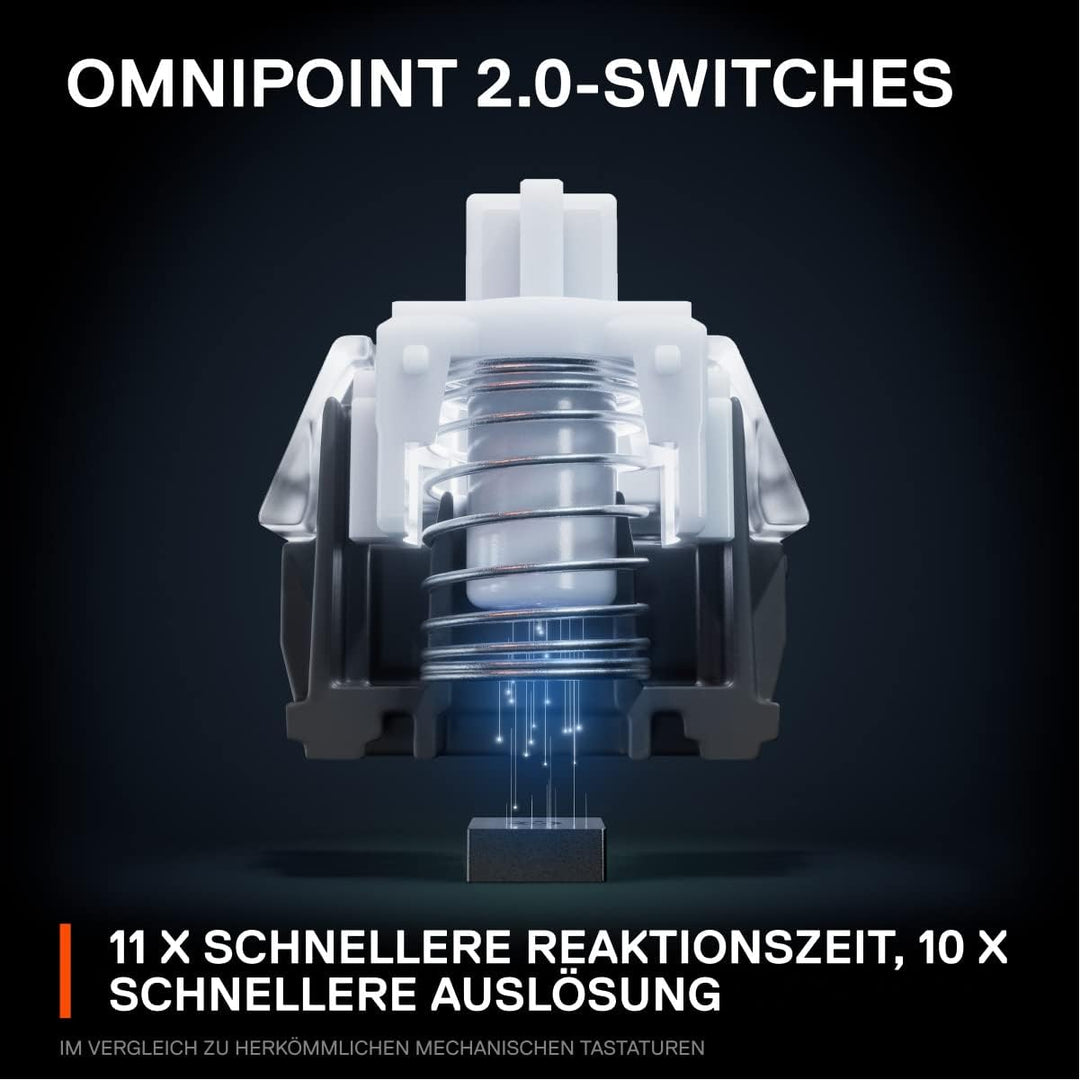 SteelSeries Apex Pro TKL Wireless HyperMagnetic Gaming-Tastatur – E-Sports TKL-Formfaktor – Anpassba
