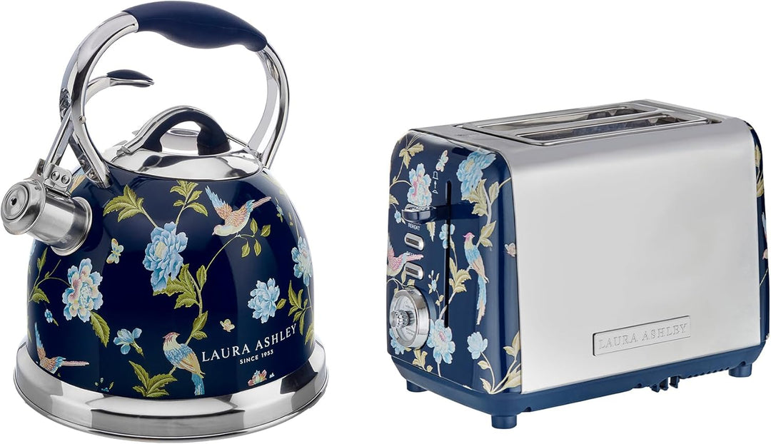 Laura Ashley Toaster und Stove Top Wasserkocher Set von VQ (Elveden Marine, Induktions Wasserkocher