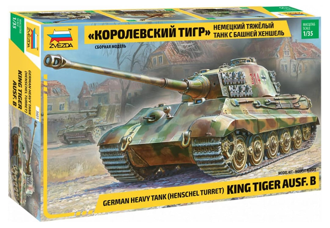 Zvezda 500783601 - 1:35 Sonderkraftfahrzeug 182 Kingtiger Henschel