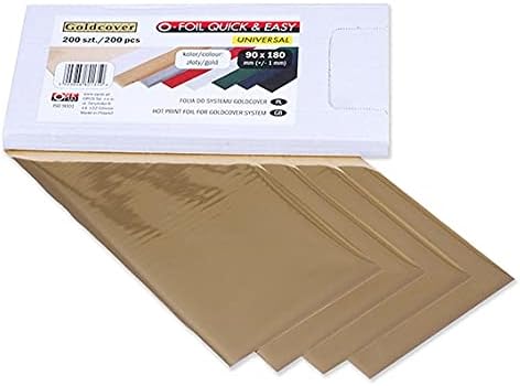 Folie für Heissfolienprägung - gold - 200 Stück - 180x90mm