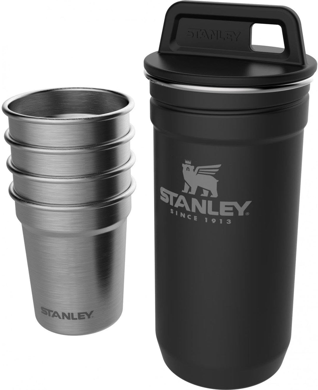 STANLEY 1913 Adventure Nesting Schnapsgläser Set 59 ml - Shotgläser aus Edelstahl - BPA-Frei - Stape