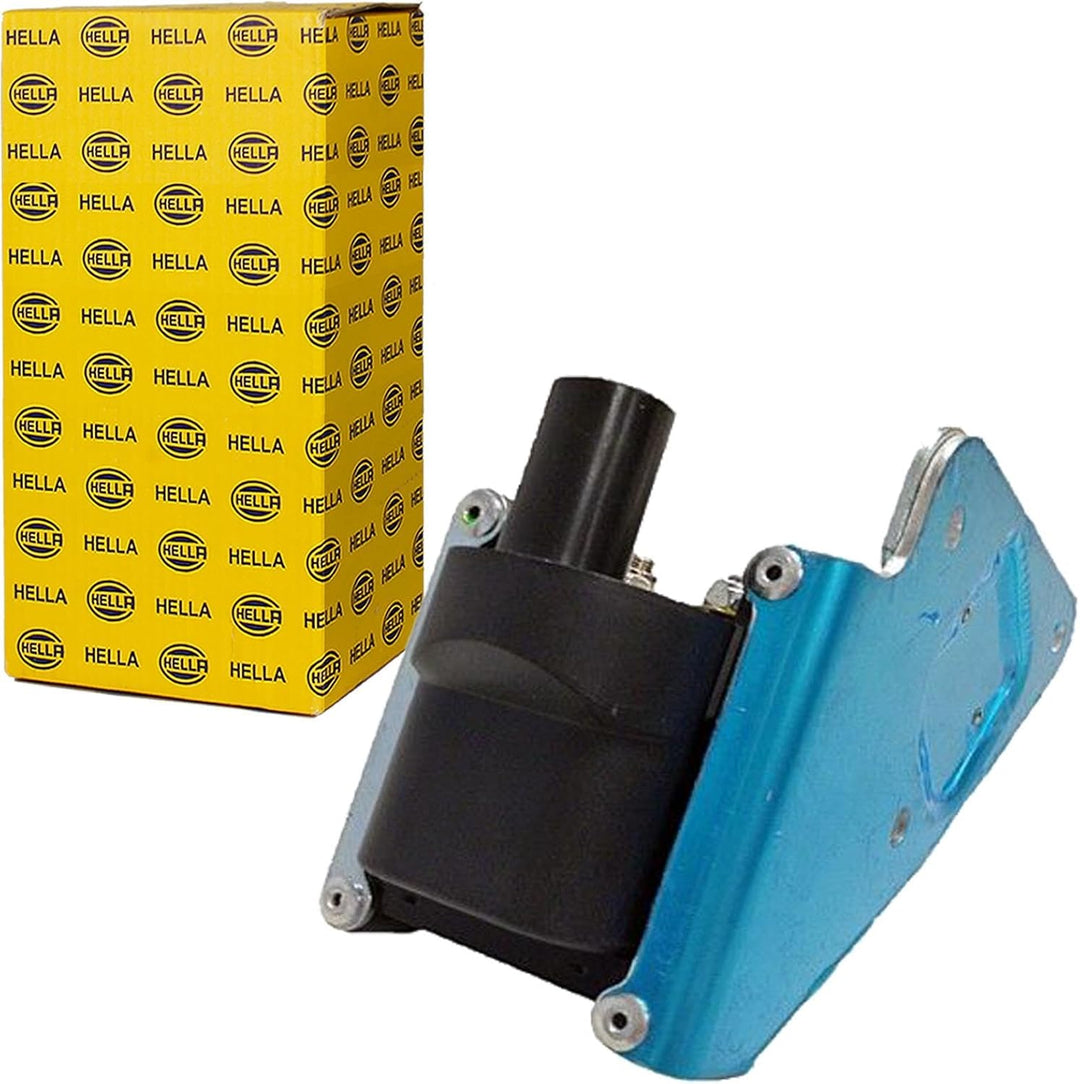 HELLA 5DA 358 000-101 Zündspule - 12V - 4-polig - Verteilerzündspule - geschraubt