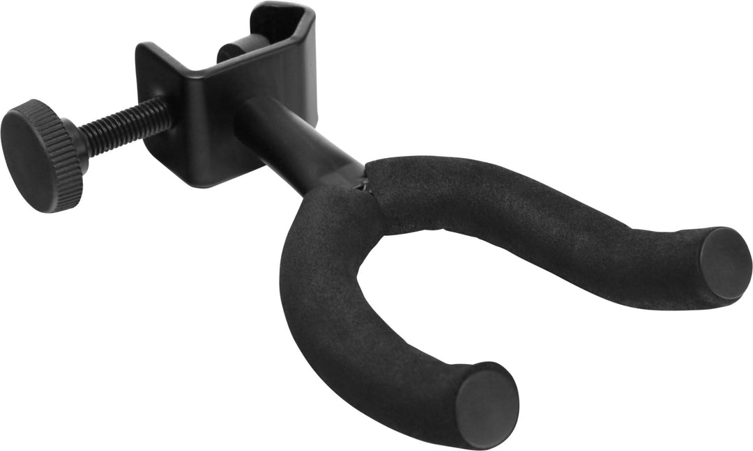 Rocktile GHMS-10 Gitarrenhalter für Mikroständer - Zur Montage am Mikrofonstativ und Notenpult - Fix