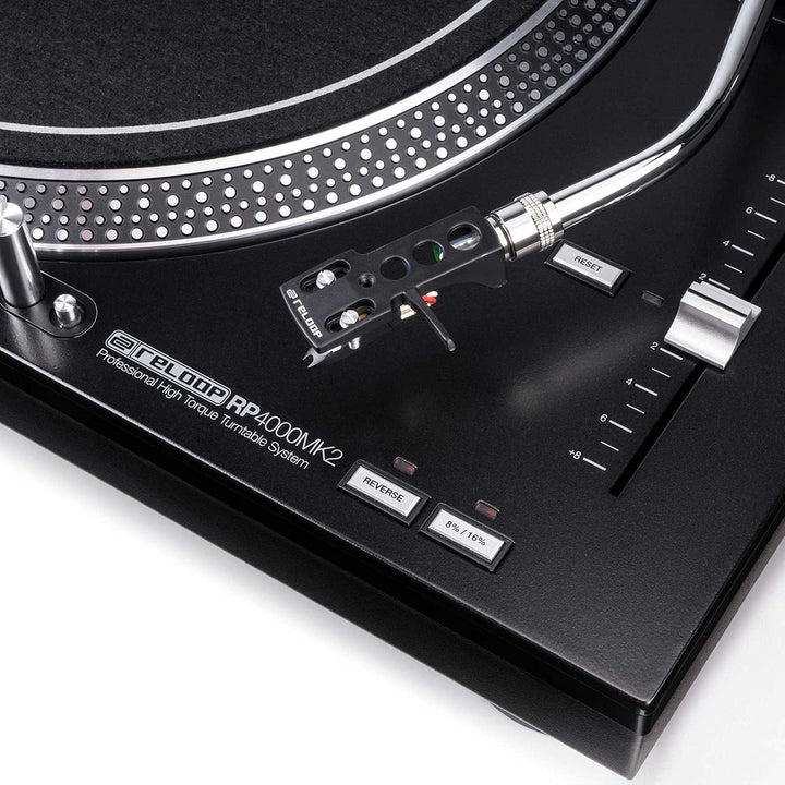 Reloop RP-4000 MK2 - DJ Plattenspieler mit starkem Torque Direktantrieb, Inkl. Plattenteller, OM Bla