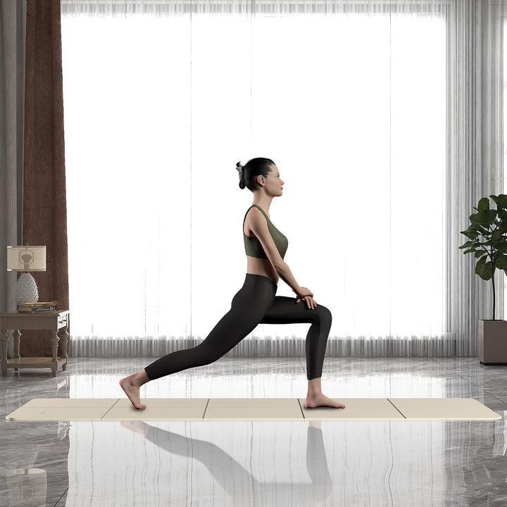 Readaeer Faltbare Yogamatte für Reisen, faltbare Yogamatte, 6 mm dick, mit Tragetasche, rutschfeste