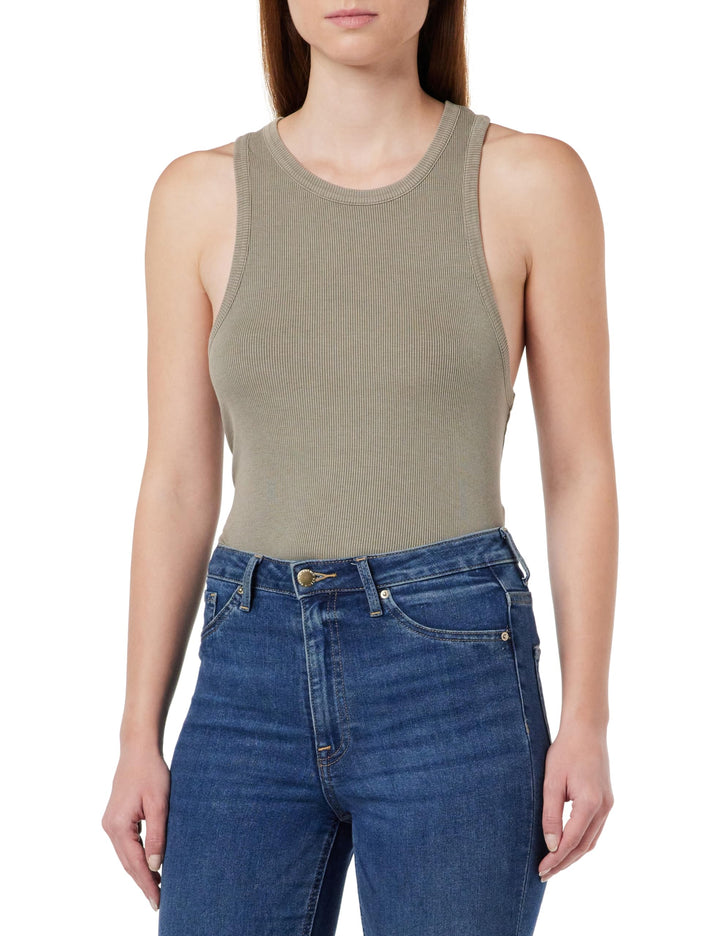 Replay Damen Trägershirt/Cami Shirt, XL 104 Mud