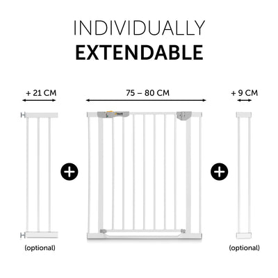 Hauck 21 cm Verlängerung für Kinder Türschutzgitter / Treppenschutzgitter Open N Stop / Open N Stop