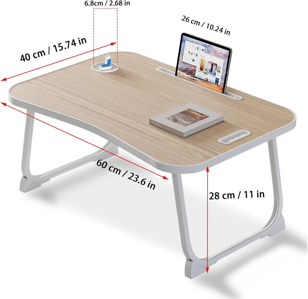 Laptop Bett Tisch, Beinen, tragbarer Frühstückstisch zum Essen, Lesen, Schreiben auf dem Bett, Sofa,