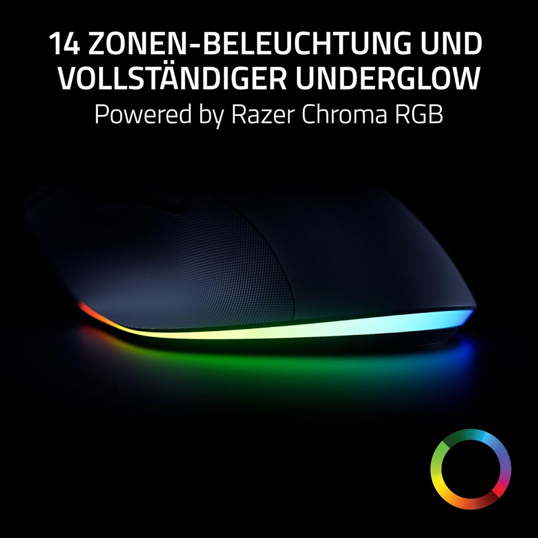 Razer Pro Click V2 - Kabellose ergonomische Maus - KI Prompt Assistenz - 30K Optical Sensor - 3,5 Mo