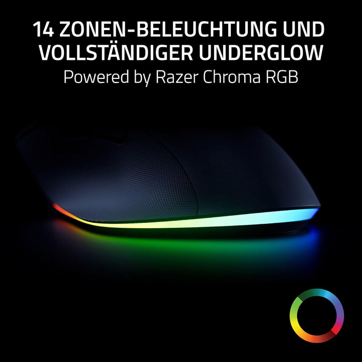 Razer Pro Click V2 - Kabellose ergonomische Maus - KI Prompt Assistenz - 30K Optical Sensor - 3,5 Mo