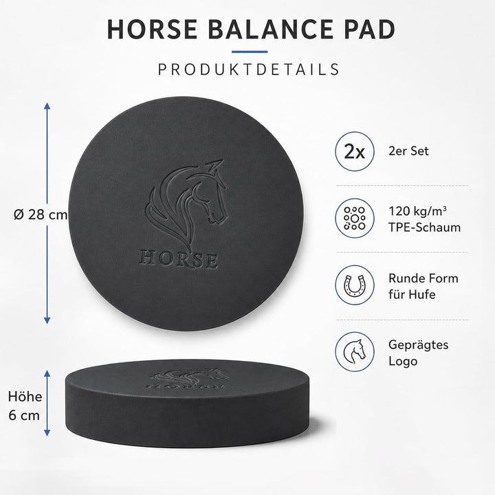 Jadive Balance Pad Pferd Trainingskissen Zubehör für Bodenarbeit Koordination Tiefenmuskulatur Pferd