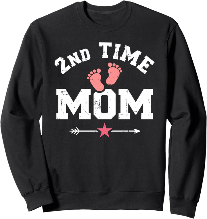 Zweifache Mama zweites Mal Mutter Sweatshirt