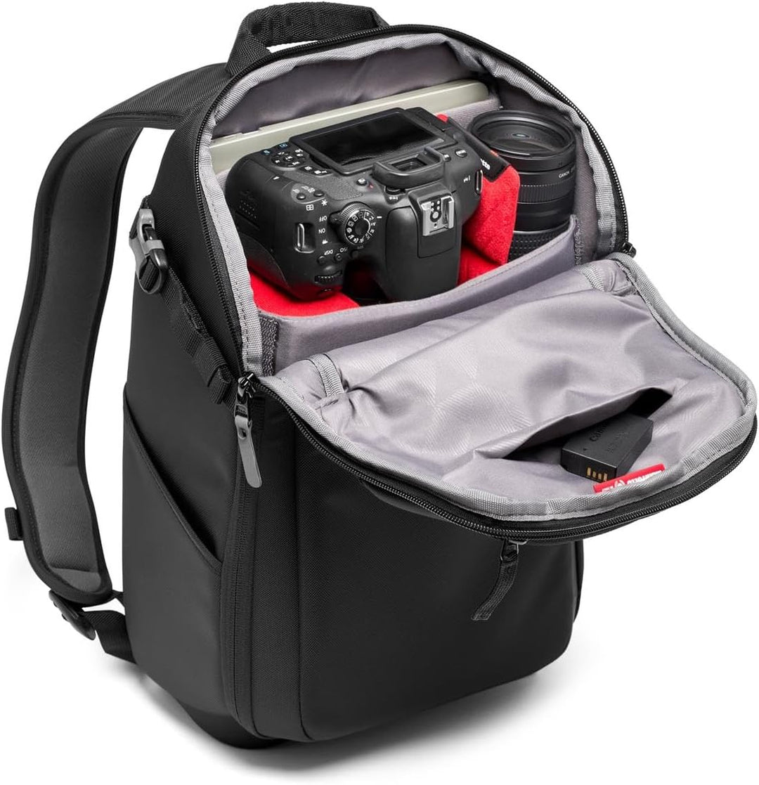Manfrotto Advanced III Compact Backpack for DSLR/CSC/Drone, 15" Laptop Compartment, Black Compact II