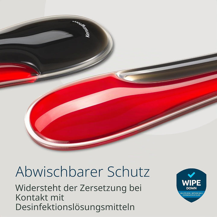 Kensington Slim Duo Gel Tastatur-Handgelenkstütze, ergonomische Handgelenkstütze, geeignet für flach