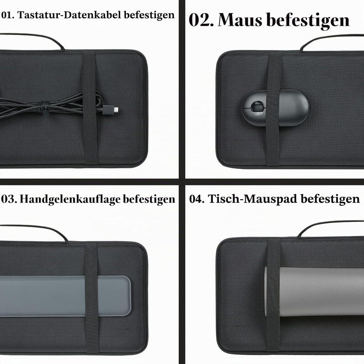 co2CREA Harte Tastatur reiseschutzhülle Etui Tasche für Razer cynosa V2 /Cynosa Chroma/BlackWidow V3