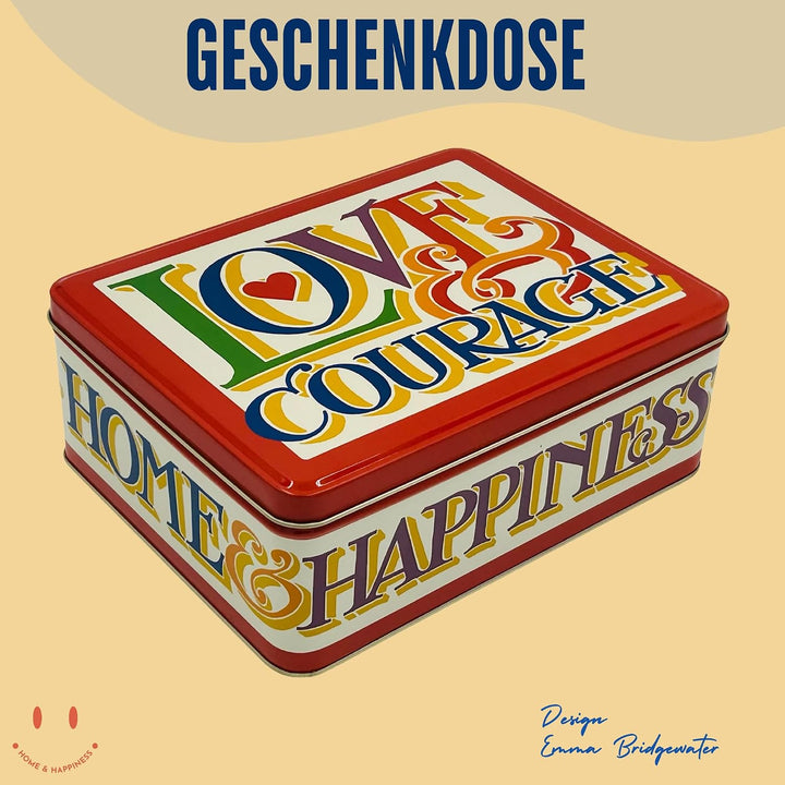 MediMuc Geschenkdose Design Emma Bridgewater - Liebevoll gestaltete rechteckige Vorratsdose - Motiv