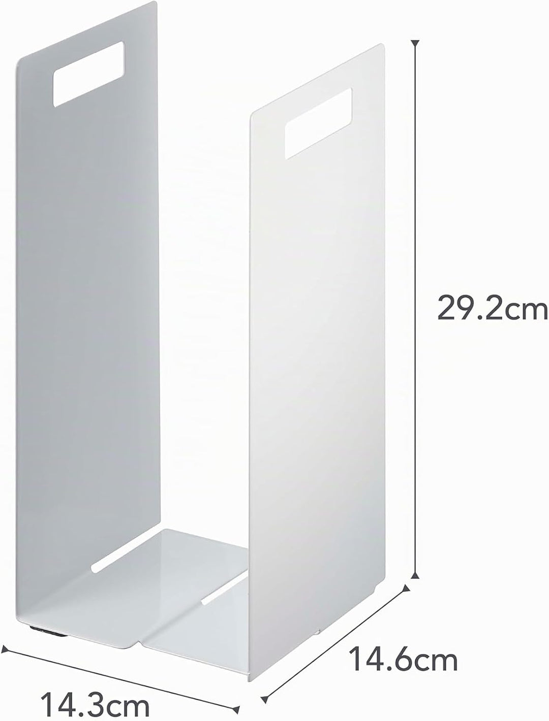 Yamazaki 4316 Tower Towel Organizers (Set of 2), White, Steel, 14.5 x 14.5 x 30 cm One Size Weiss, O