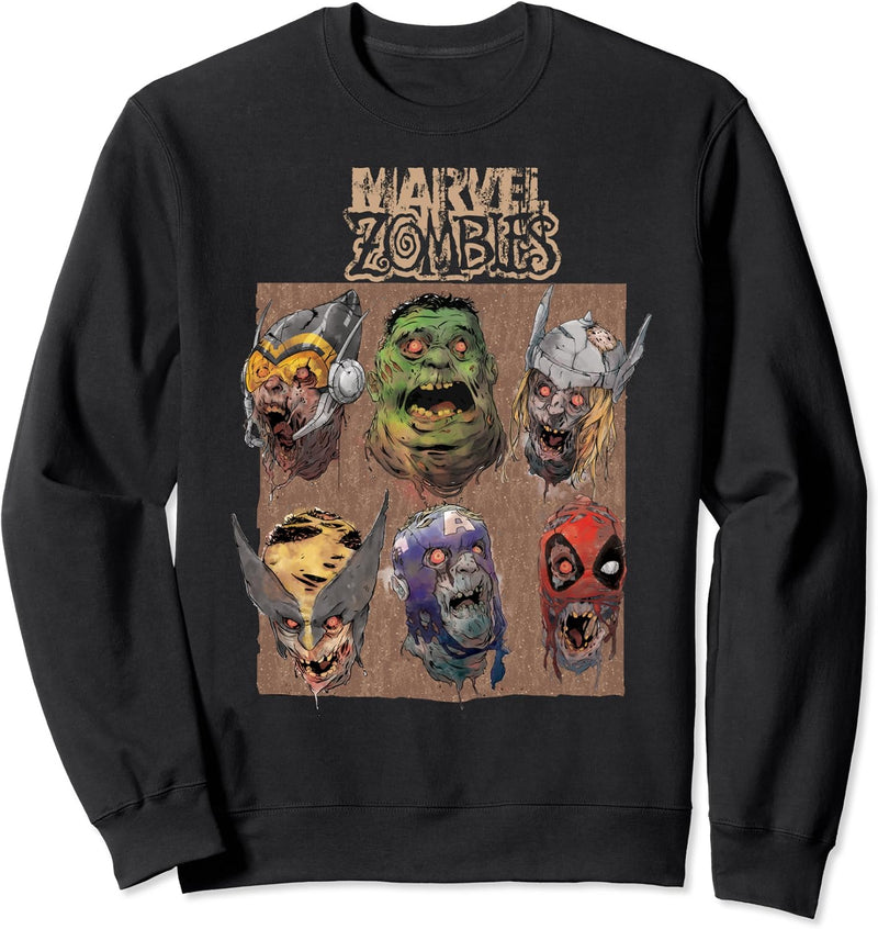 Marvel Zombies Group Shot Face Box Up Sweatshirt
