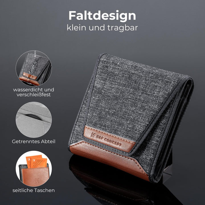 K&F CONCEPT 62mm ND Filterset ND8 + ND64 + ND1000 Filter + Tasche + 3 Tücher mit Fester Neutraldicht
