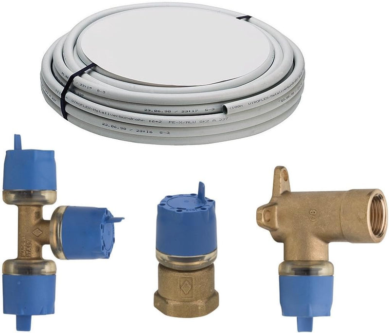 WIROFLEX® Stecksystem, Installationsset, Stecksystem, Rohr, Flexibel, Mehrschicht-Verbundrohr, DVGW,