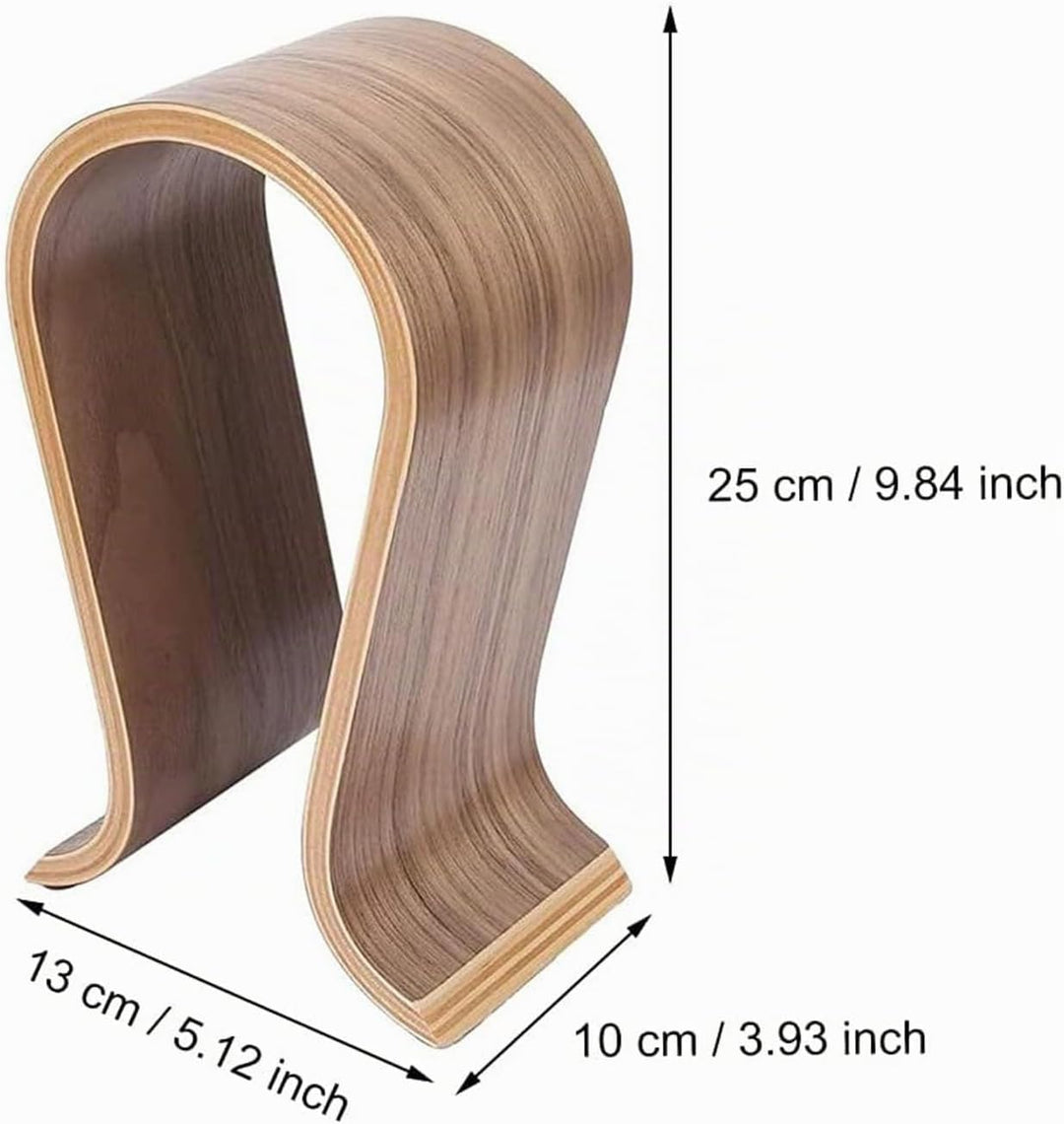 Kopfhörerhalter aus Holz, U Förmiger Kopfhörerständer, Universal Headset Halterung, Gaming Headset S