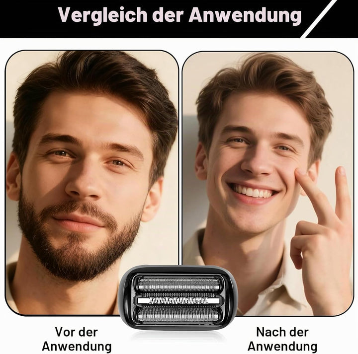 53B Scherköpfe Serie 5, Scherkopf S5 Kompatibel mit Herrenrasierer der Serie 5 und 6, Bequemes und S
