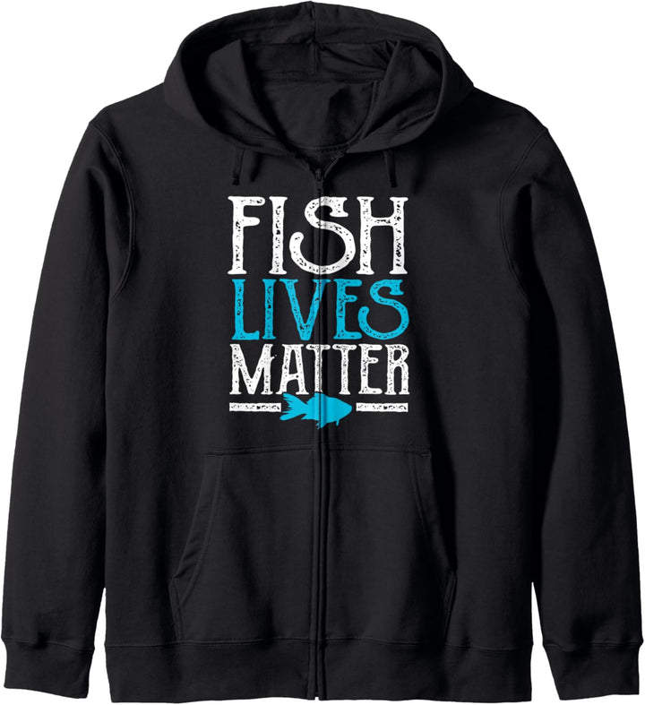 Fish Lives Matter | Funny Marine Biology Fish Enthusiast Kapuzenjacke