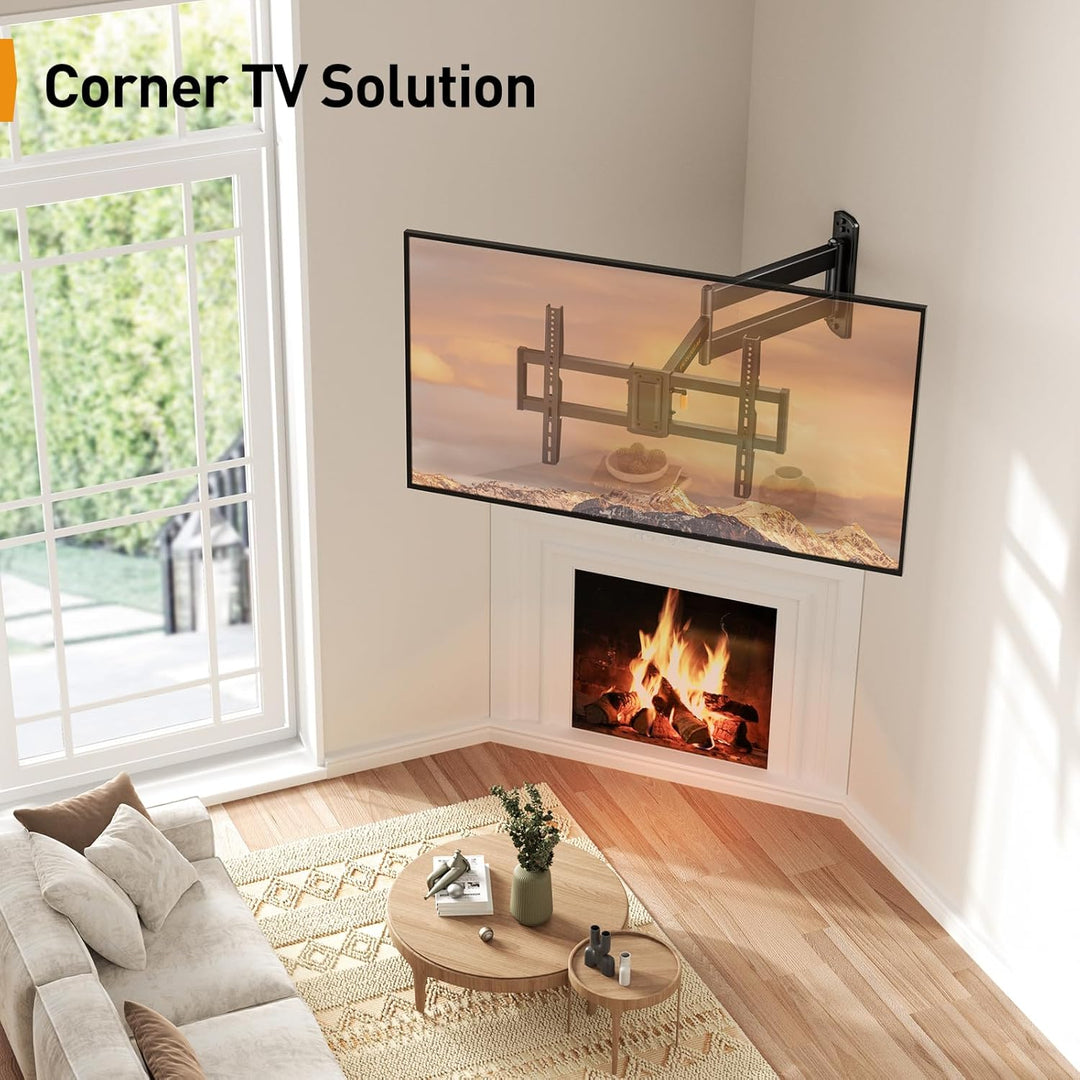 Perlegear TV Wandhalterung mit 822mm Langem Arm wandhalterung Fernseher für 32-75 Zoll LCD/LED/OLED