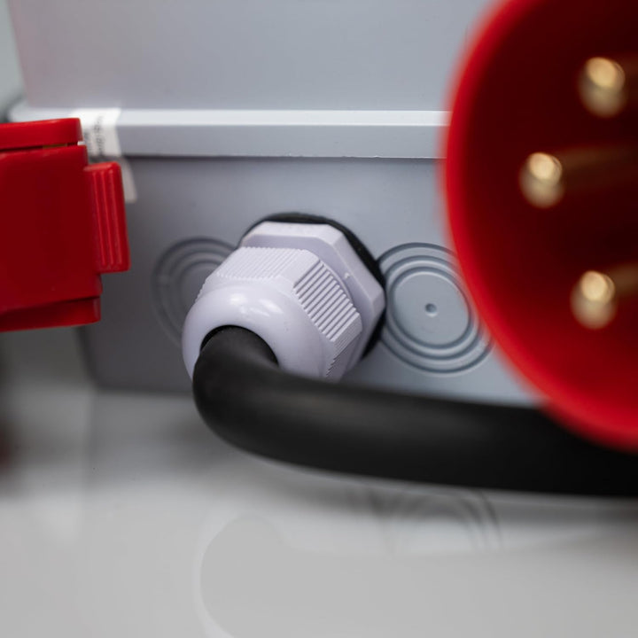 NAKA 32A MID geeicht - Mobiler Digital Stromzähler Zwischenstecker Box 1m 400V / 32A CEE-Stecker Und
