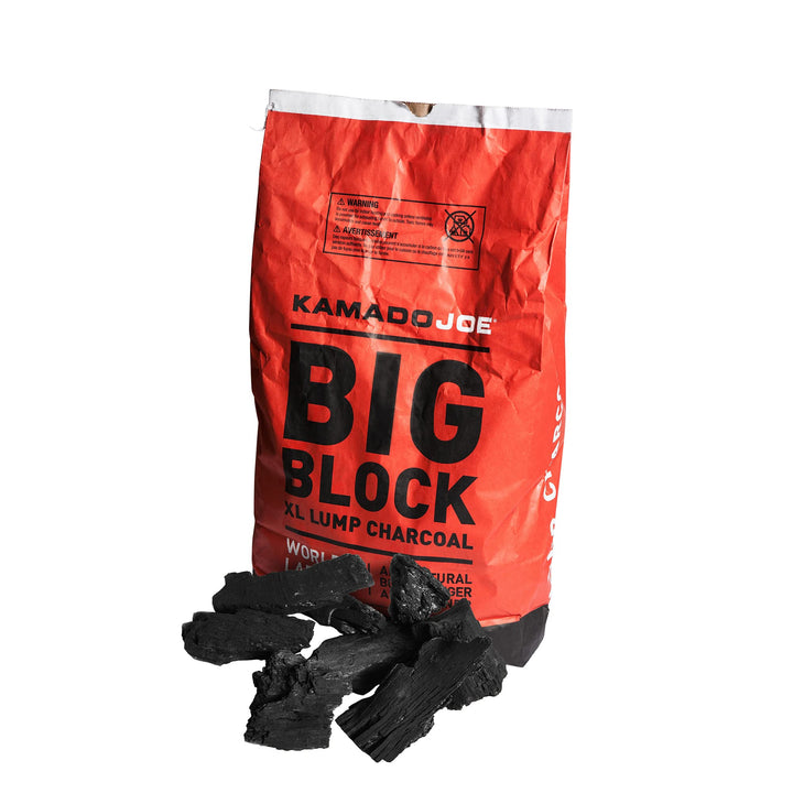 Kamado Joe 9.1kg XL Natürliche wiederverwendbare Stückholzkohle für BBQ, Räuchern, Grillen. Lange Le