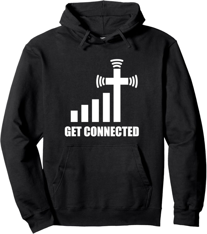 Get connected mit deinem Glauben an Kirche & Gott Pullover Hoodie