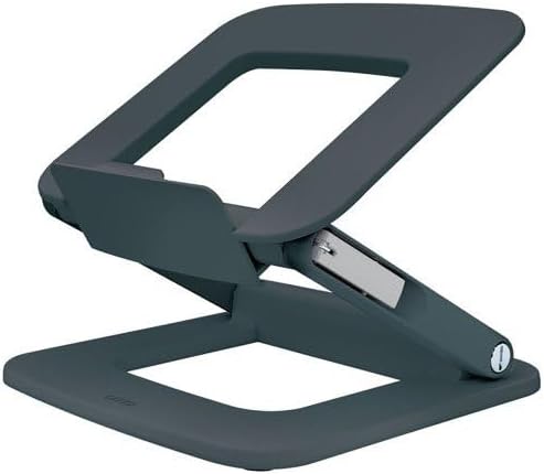Leitz Ergo höhenverstellbarer Multi-Winkel Laptopständer, für 13“ - 15“ Laptops, 80% recycelter Kuns