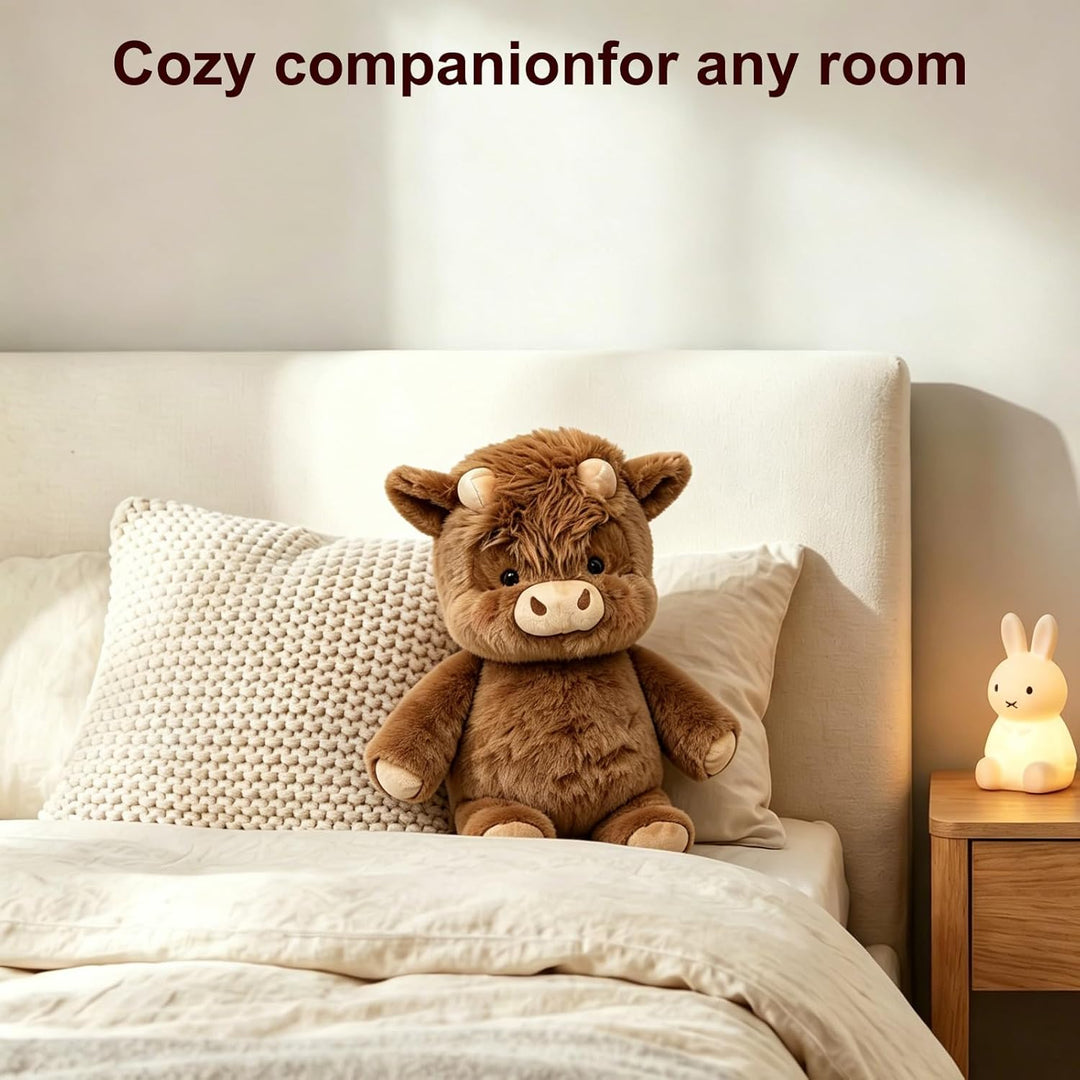 Running Cow Plush 45cm, Kuh Kuscheltier, Laufendes Kalb Plüschtier, Wildschwein Stofftier, Cartoon S