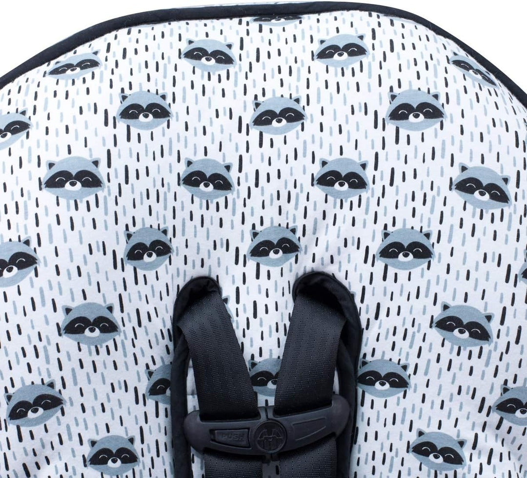 JYOKO KIDS Abdecken Gepolsterte Universal für Babyschale (RACCOON TOWN), RACCOON TOWN