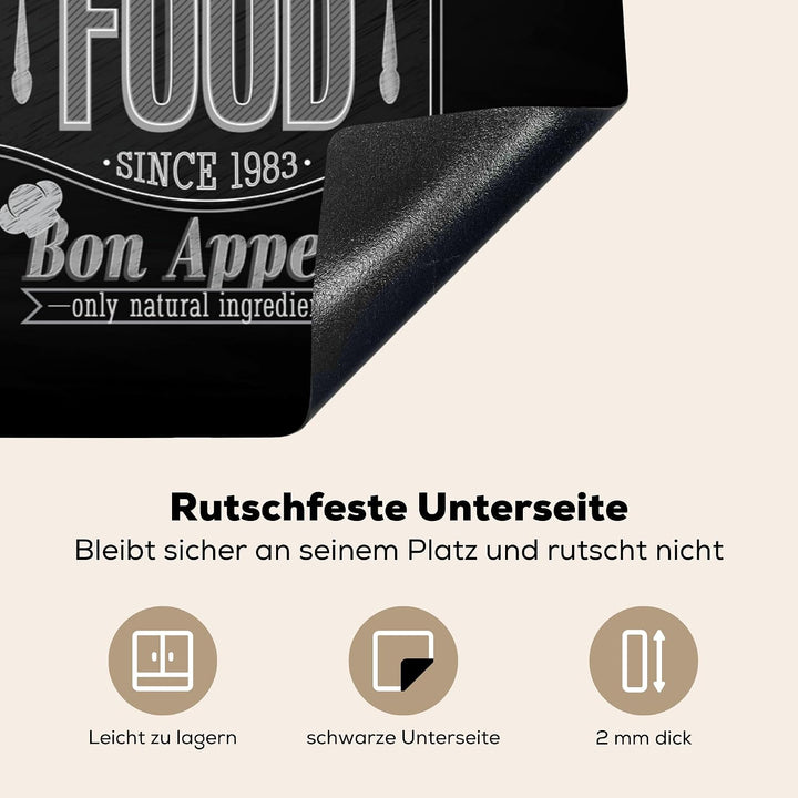 KitchenYeah© Herdabdeckplatte Einteilig Küche Ceranfeld Abdeckplatte | 81.2x52 cm - Cerankochfeld Ab