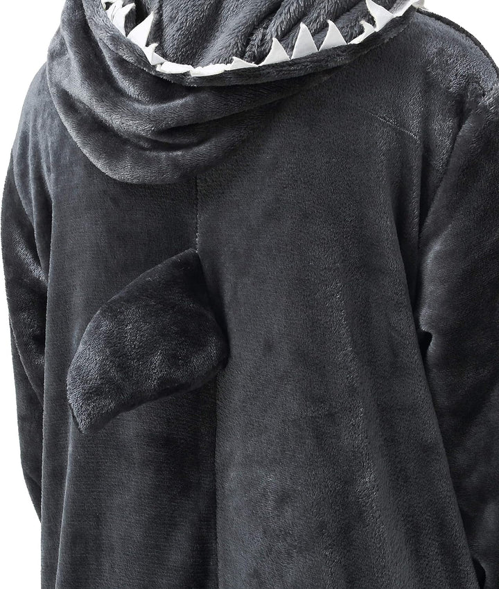 Katara 1744 (30+ Designs) Hai-Kostüm Black Shark, Unisex Onesie/ Pyjama-Qualität für Erwachsene & Te