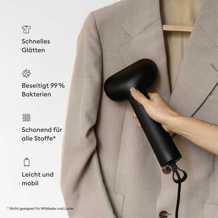 Steamery Dampfglätter Cirrus X Steamer, 1200W, Edelstahl-Mundstück, 20 Sekunden schnelles Aufheizen,