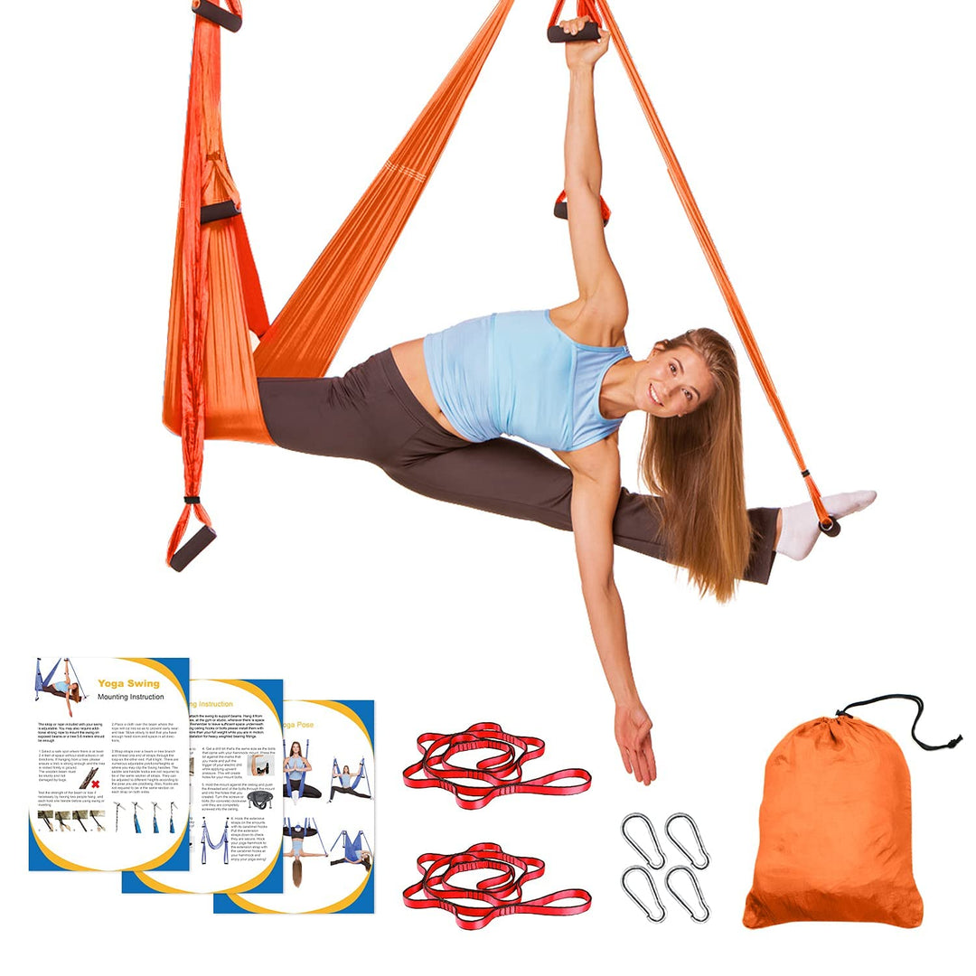 Sotech Yoga-Hängematten-Set, Yoga-Schaukel für Anti-Gravity-Yoga, Inversionsübungen, mit Tragetasche