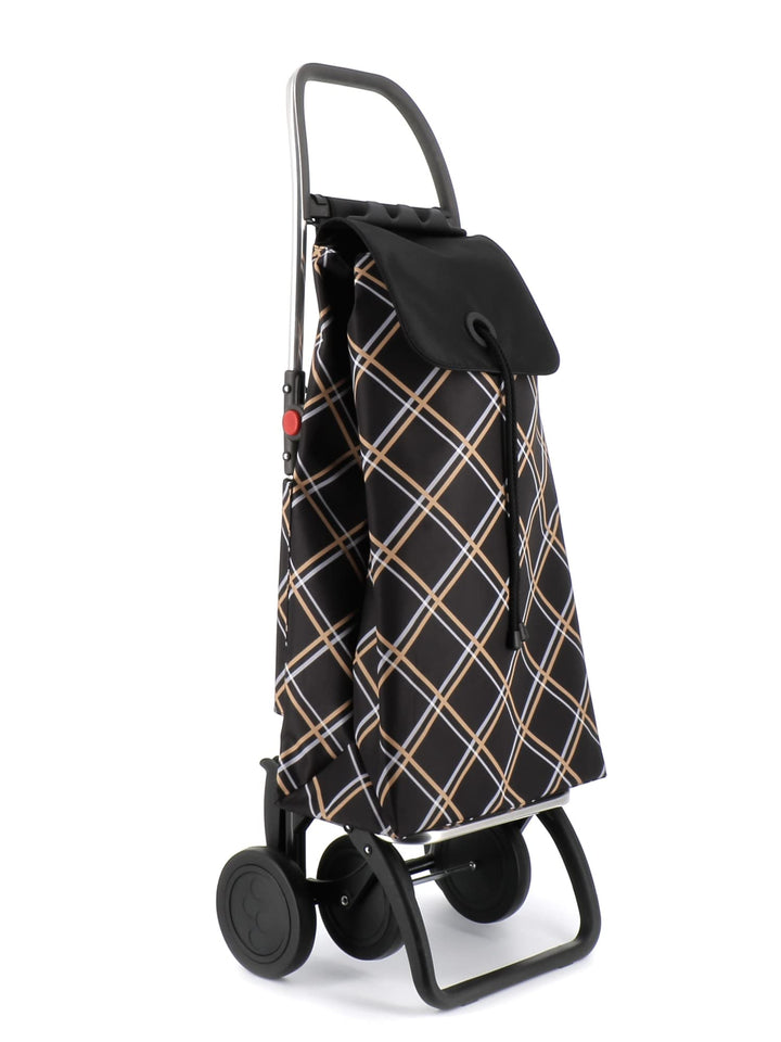 Klappbarer Einkaufstrolley Rolser I-Max Chiara 4 Räder - Schwarz 4 Räder Zusammenklappbar Schwarz, 4