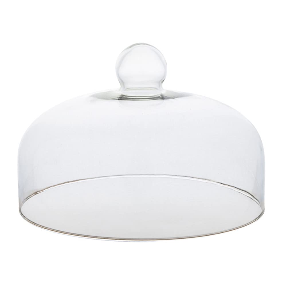 Yardwe Kuchen Glocke Glas Transparent Glasglocke Käseglocke Käse Torten Kuchen Glashaube Tortenglock
