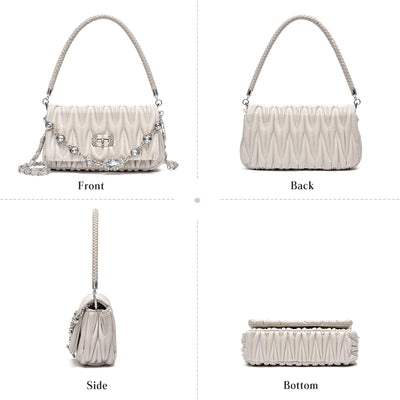 FANDARE Mode Damen Handtasche Henkeltaschen Wasserdicht Schultertasche Umhängetaschen PU-Leder Tote