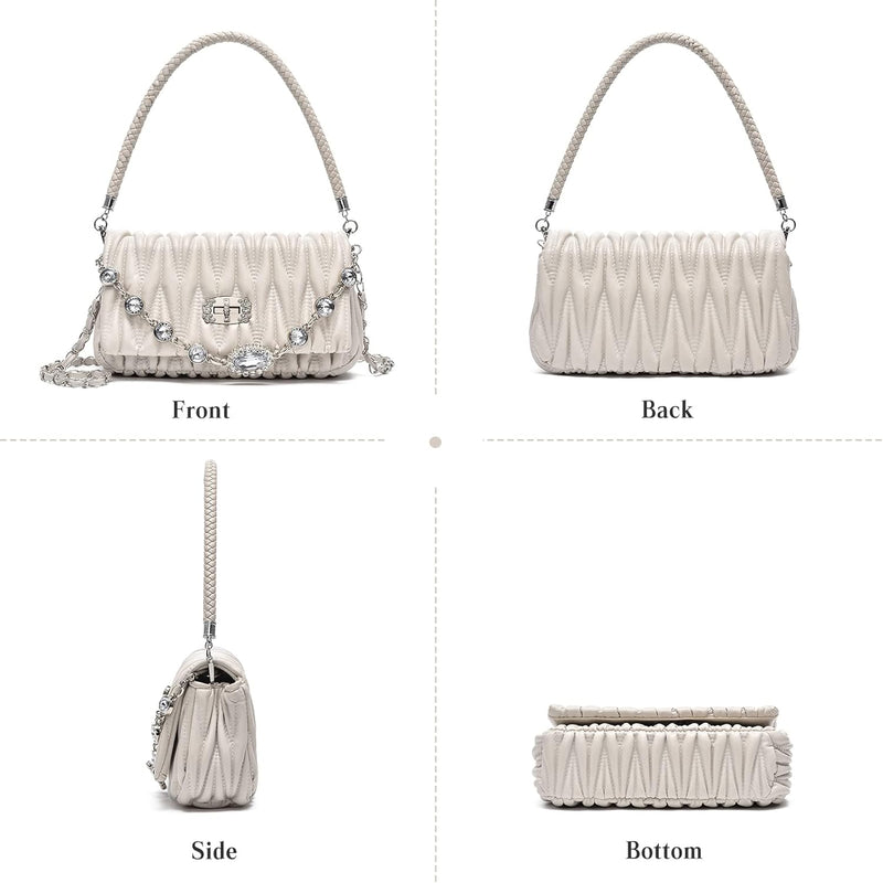 FANDARE Mode Damen Handtasche Henkeltaschen Wasserdicht Schultertasche Umhängetaschen PU-Leder Tote